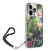 Guess GUOHCP14XHFLSB iPhone 14 Pro Max 6,7 niebieski/blue hardcase Flower Strap